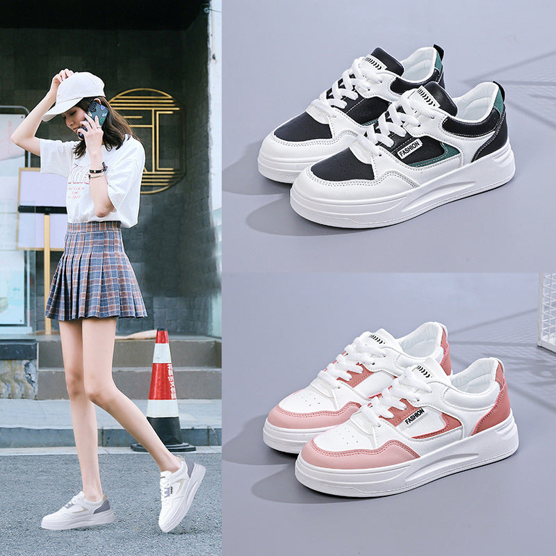 Damen Sneakers mit hochgezogener Sohle und modischem Design EB