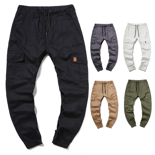 Herren Cargo-Hose im modernen Design mit mehreren Taschen und elastischem Bund EB