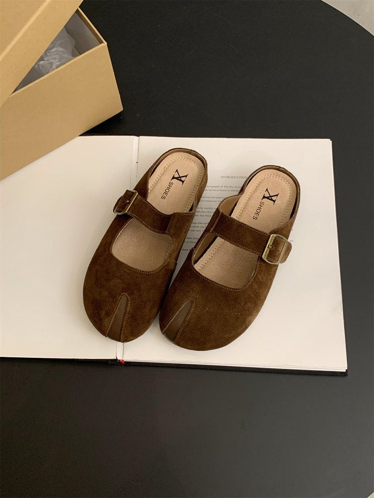 Damen elegante Mokassins mit modischem Riemchen EB