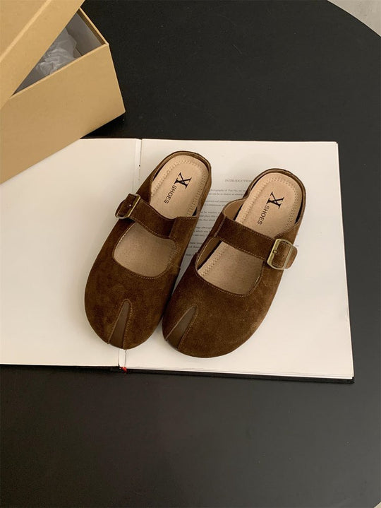 Damen elegante Mokassins mit modischem Riemchen EB