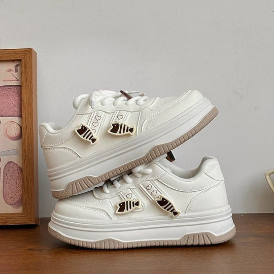 Damen Niedrigprofil Sneakers mit verspieltem Tiermotiv EB