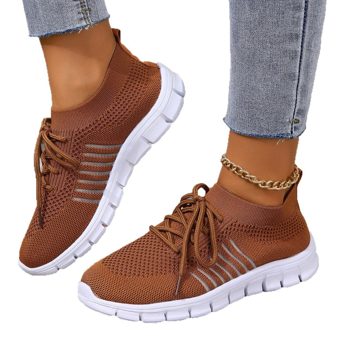 Damen Atmungsaktive Sneakers mit flexiblem Strickdesign EB