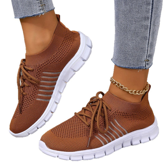 Damen Atmungsaktive Sneakers mit flexiblem Strickdesign EB