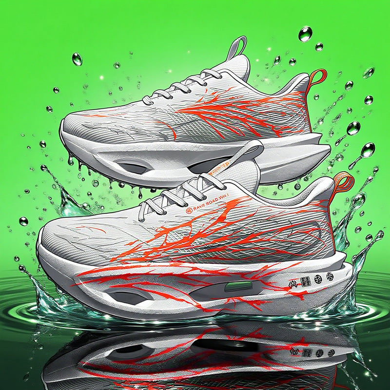Unisex hydrodynamische Straßen- und Cross-Trainingsneaker mit teilgekapselter Hohlkern-Zwischensohle und reißfestem Ripstop-Obermaterial EB