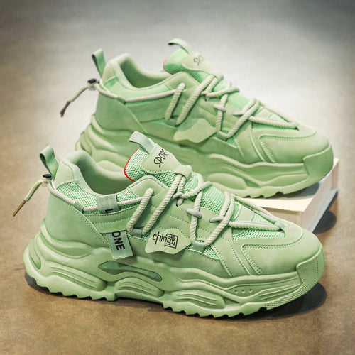 Damen sportliche Chunky Sneakers mit trendigem Design und optimaler Dämpfung EB