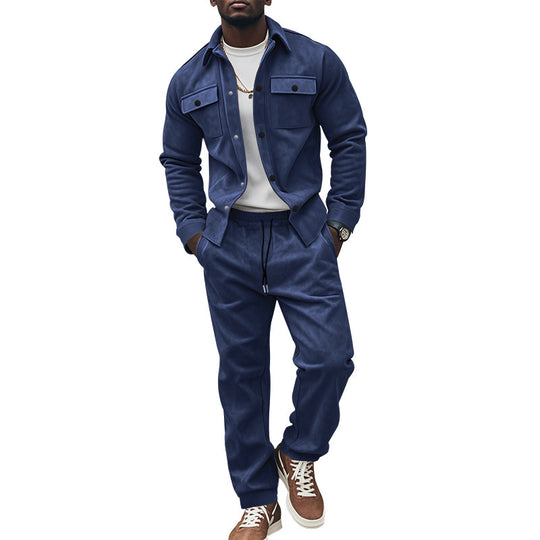 Herren Freizeit-Longejacke mit praktischen Knopftaschen und elastischen Details EB