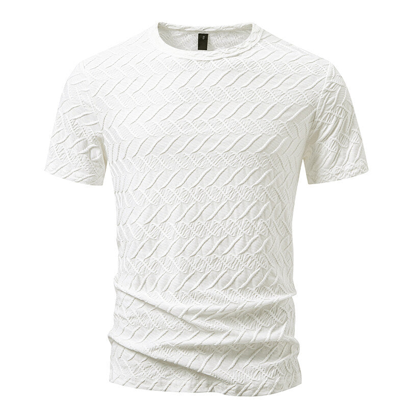 Herren Strukturiertes Kurzarmshirt mit modernem Design EB