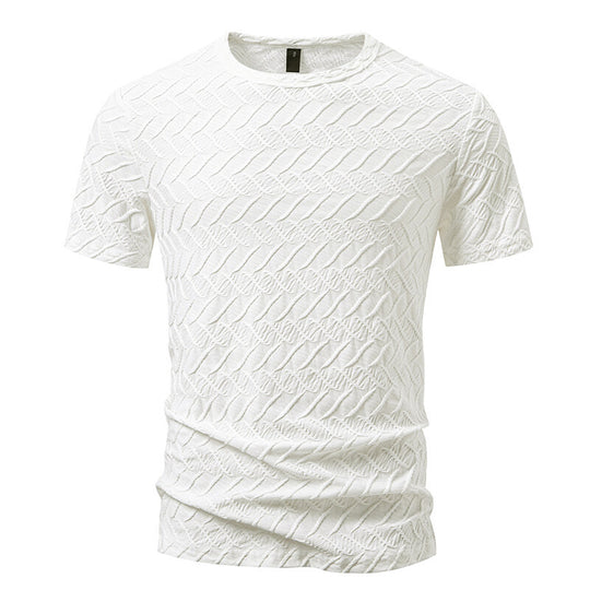 Herren Strukturiertes Kurzarmshirt mit modernem Design EB