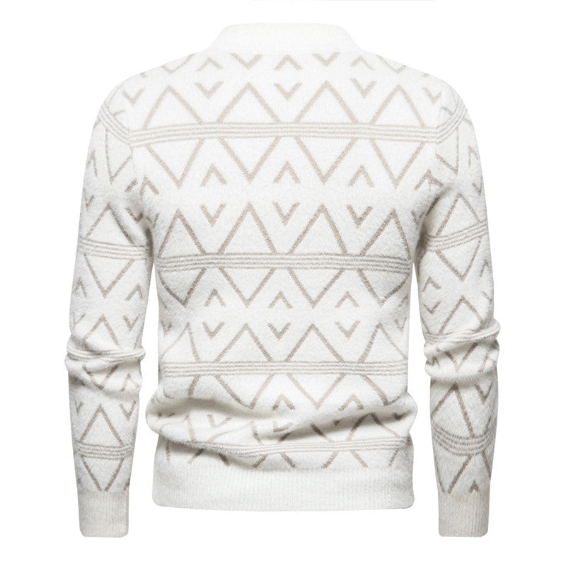 Herren Rollkragenpullover mit modernem Strukturdesign EB