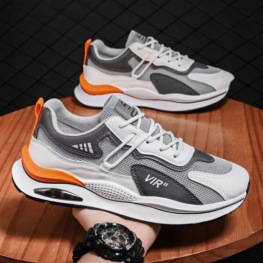 Damen Modische Sneakers mit atmungsaktiven Mesh-Einsätzen und stoßdämpfender Sohle EB