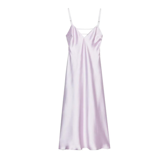Damen Sommerliches Spaghettiträgerkleid mit schmeichelndem Schnitt und fließendem Stoff EB