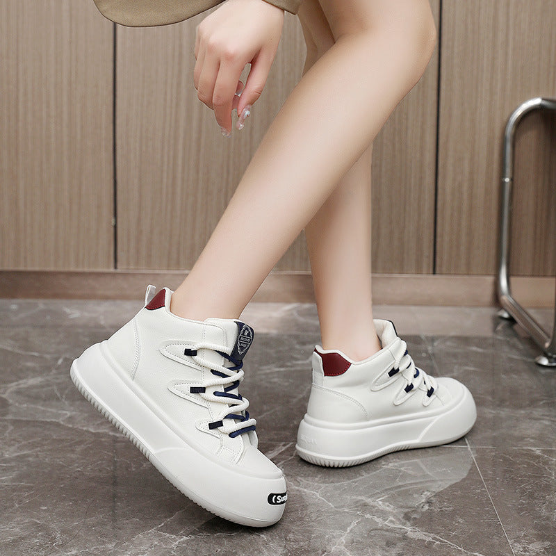 Damen modische High-Top Sneakers mit ergonomischem Komfort und dämpfendem Profil EB