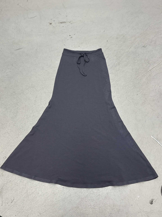Damen nan Maxirock aus weichem Jersey mit Bindebund, hoher Taille und seitlichen Schlitzen EB