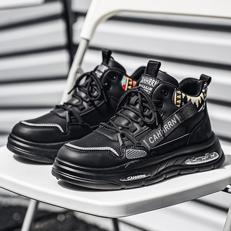 Herren hochgeschnittene Streetstyle-Sneaker mit Luftkapsel-Zwischensohle und tribal-gepolsterter Knöchelmanschette EB
