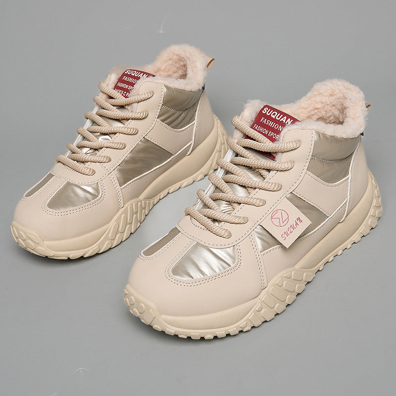 Damen Hohe Winter Sneakers mit kuscheligem Innenfutter EB