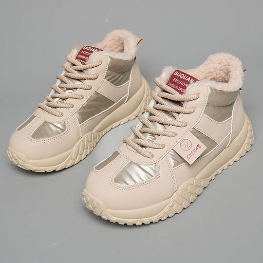 Damen Hohe Winter Sneakers mit kuscheligem Innenfutter EB