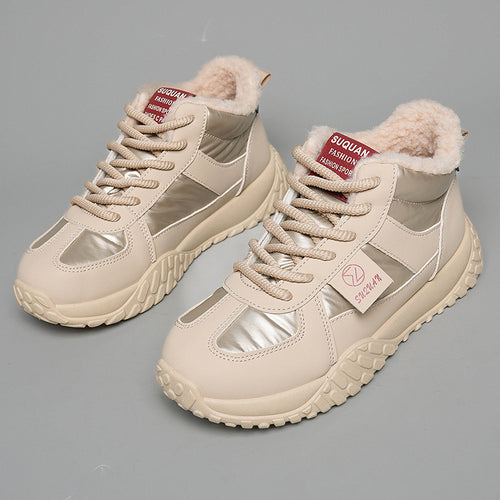 Damen Hohe Winter Sneakers mit kuscheligem Innenfutter EB
