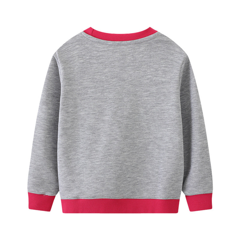 Mädchen Sweatshirt mit buntem Einhorn-Motiv EB