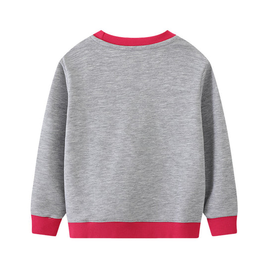 Mädchen Sweatshirt mit buntem Einhorn-Motiv EB