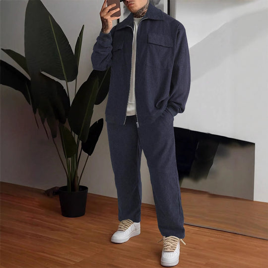 Herren Flanelljacke mit praktischen Taschen EB
