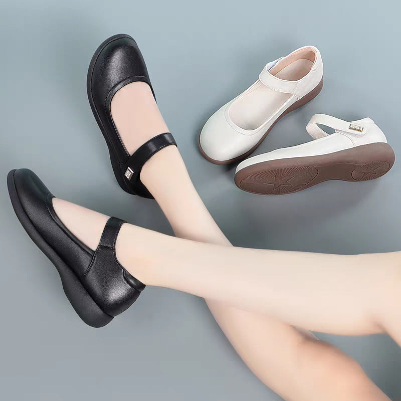 Damen Mary Jane Schuhe mit rutschfester Sohle und elegantem Riemen EB
