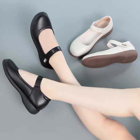 Damen Mary Jane Schuhe mit rutschfester Sohle und elegantem Riemen EB