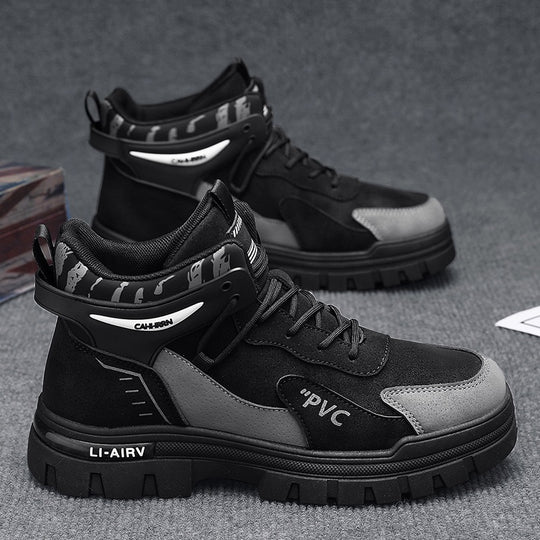 Damen robuste High-Top Sneakers mit verstärkter Sohle und atmungsaktivem Obermaterial EB