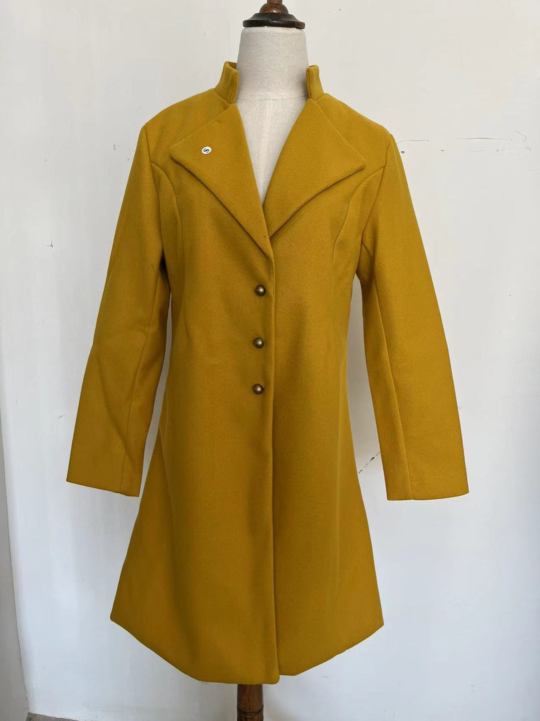 Damen eleganter asymmetrischer Übergangsmantel EB