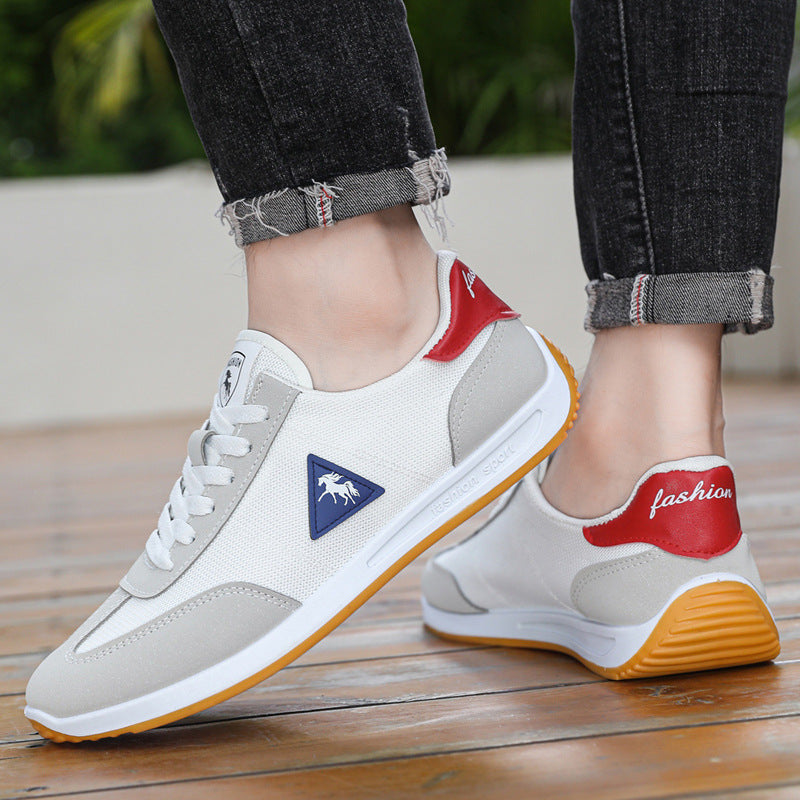 Damen Sportliche Sneakers mit atmungsaktiver Obermaterialstruktur und flexiblem Sohlendesign EB