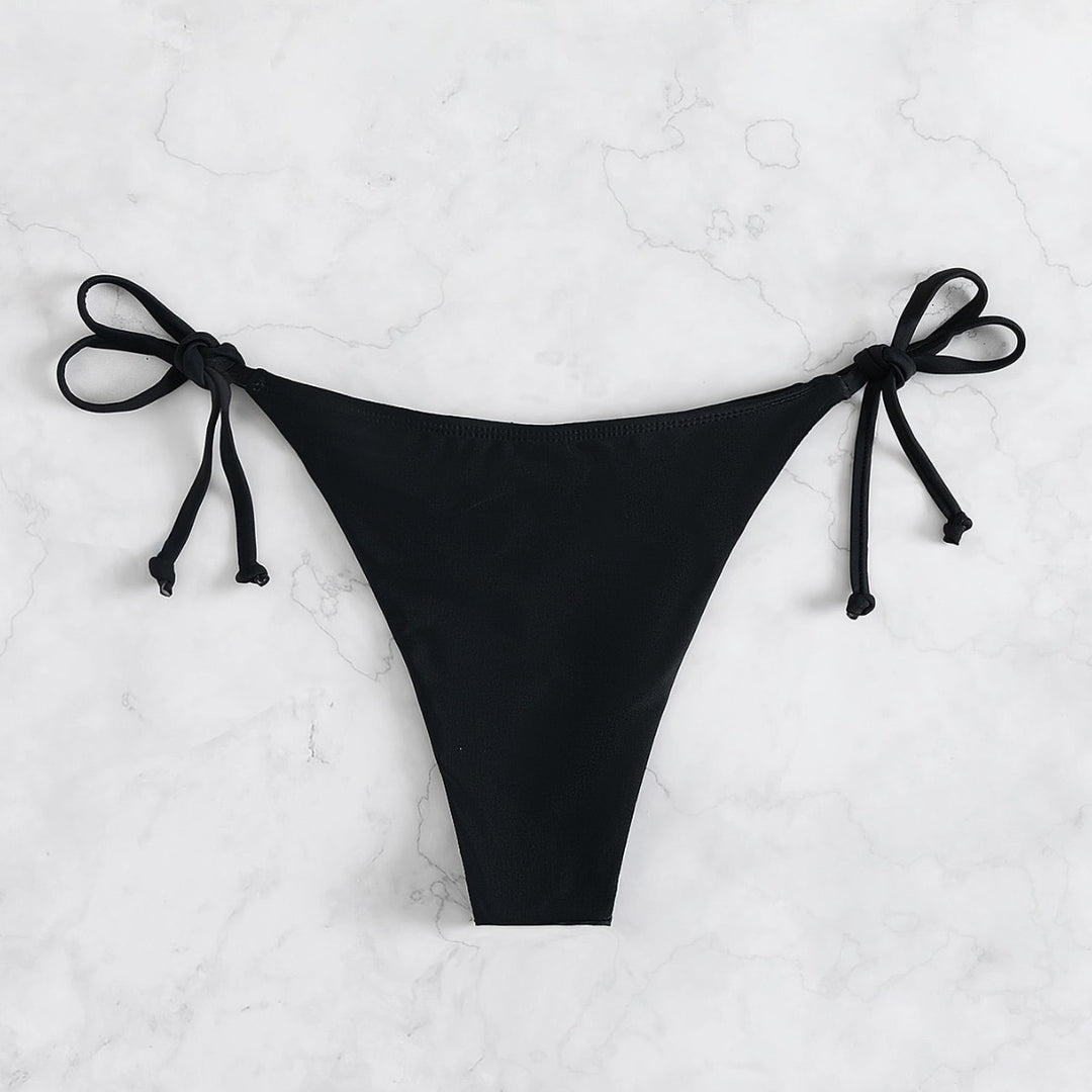 Damen Bikinislip mit verstellbaren Seitenbändern und hohem Beinausschnitt EB