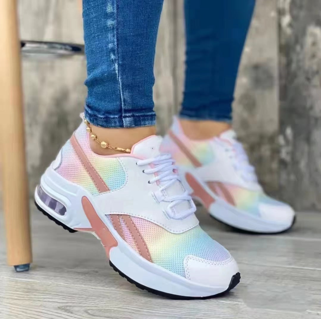 Damen Sportliche Sneakers mit dämpfender Sohle und atmungsaktivem Obermaterial EB