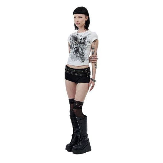 Damen Grafisches T-Shirt mit auffälligem Design EB