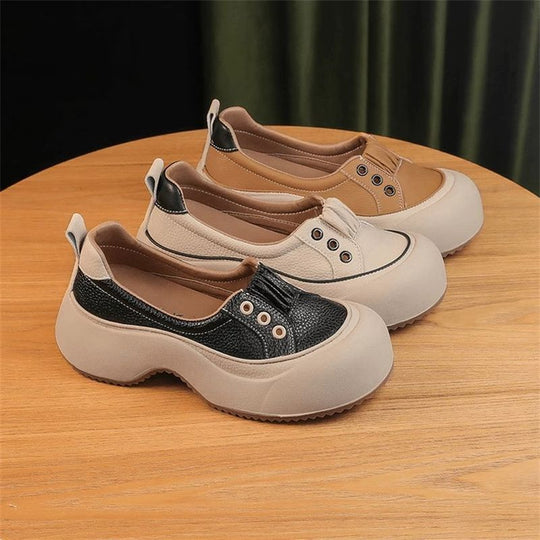 Damen Kompfortable Slip-On Sneakers mit innovativer Sohle und atmungsaktiver Oberfläche EB