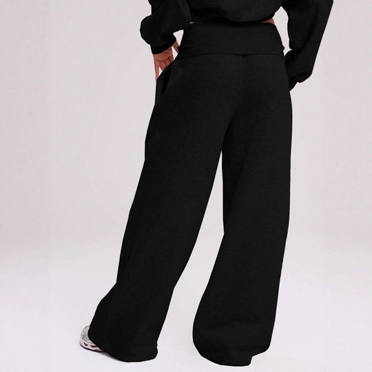 Damen Lässige weit geschnittene Freizeithose EB