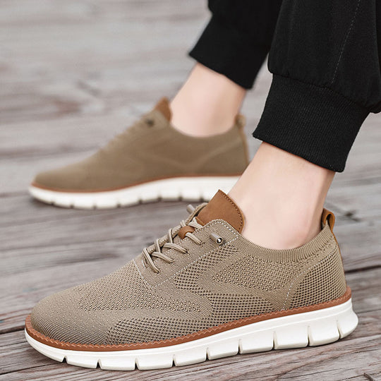 Damen Sportliche Strick-Sneaker mit atmungsaktiver Struktur und rutschfester Sohle EB