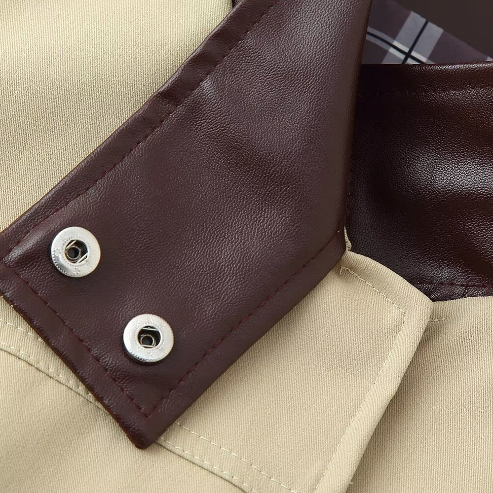 Damen modische Übergangsjacke mit hochschließendem Kragen EB