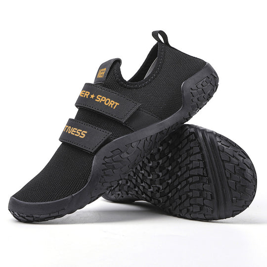 Damen Sportliche Fitness-Sneaker mit elastischem Klettverschluss EB