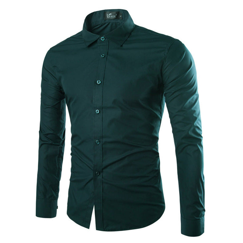 Herren elegante Langarmhemd EB