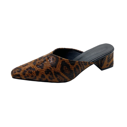 Damen Modische Slingback-Pumps mit eleganter Spitze und Blockabsatz EB