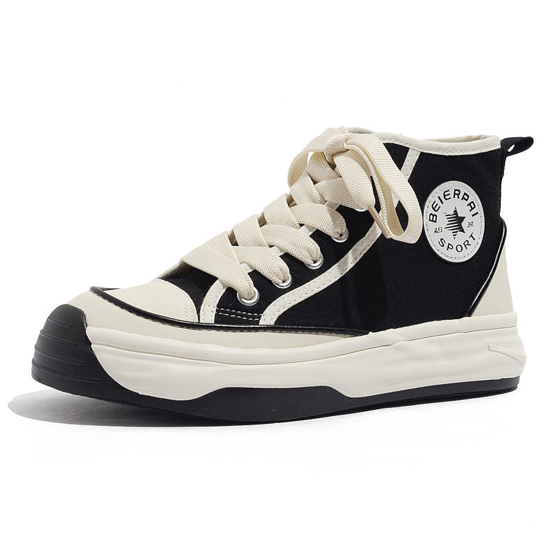 Damen Sportliche High-Top Sneakers mit strapazierfähigem Obermaterial und dämpfender Sohle EB