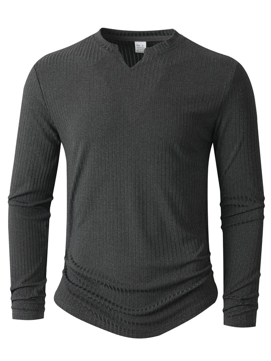 Herren Langarmshirt mit innovativer Rippstruktur EB