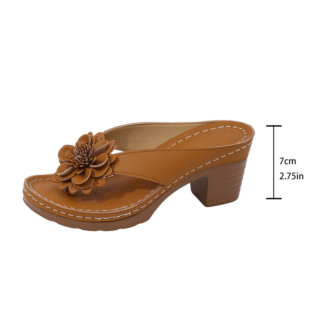 Damen Hochhackige Plattform Sandalen mit offener Zehenpartie EB
