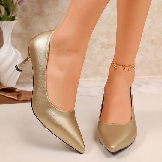 Damen Elegante High-Heel Pumps mit spitz zulaufendem Design EB