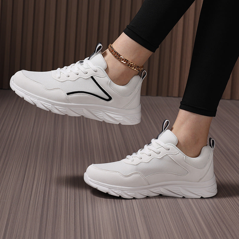Damen Sportliche Sneakers mit atmungsaktiver Mesh-Oberfläche und stoßdämpfender Sohle EB