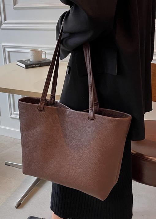 EB | Geräumige Damen Schultertasche Aus Weichem Leder