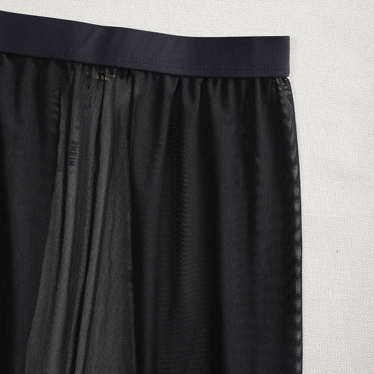 Damen Eleganter Maxi-Strandrock mit Reißverschluss EB