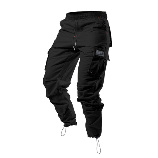 Herren nan urban-utility Cargo-Joggerhose mit verstärkten Klappentaschen, D-Ring-Details und elastischem Knöchelabschluss EB