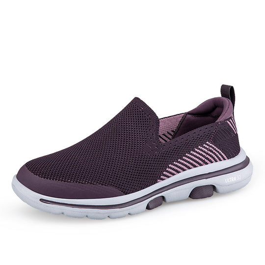 Damen Atmungsaktive Slip-On Sneakers mit elastischem Aufbau EB