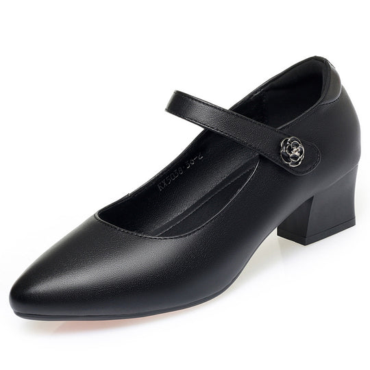 Damen Pumps mit Riemen und elegantem Absatz EB