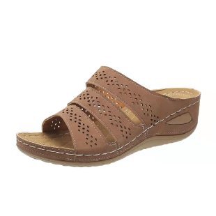 Damen Komfortable und atmungsaktive Pantolette mit modischem Lochdesign EB
